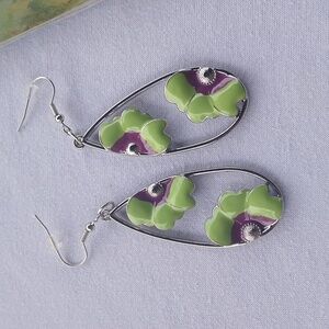 Chic Colorful Floral Earrings